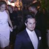 Semi-Exclusif - Jennifer Lopez et son petit ami Casper Smart sont allés diner au restaurant Casa Tua à Miami, le 1er mai 2015  