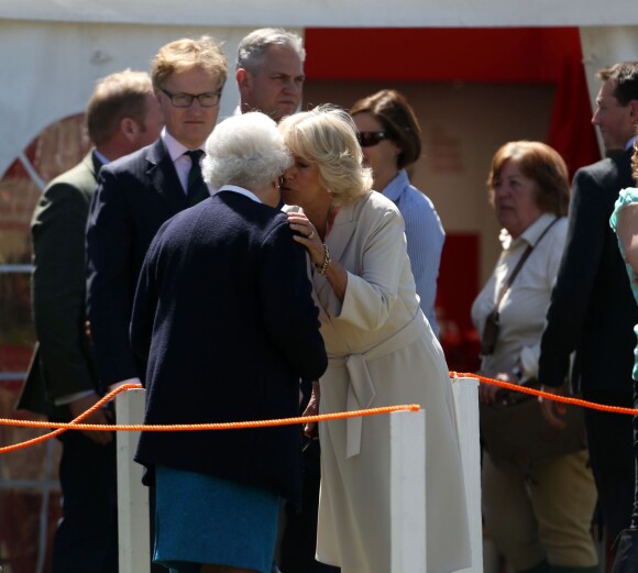Elizabeth II et Camilla Parker Bowles au Royal Windsor Horse Show le 13 mai 2015