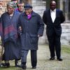 Leah et Desmond Tutu lors de l'hommage au défunt prince Friso d'Orange-Nassau, le 2 novembre 2013 à Delft aux Pays-Bas.