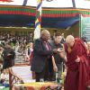 Desmond Tutu avec le Dalaï lama en avril 2015 à Dharamshala