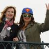 Valérie Trierweiler et Lââm - Lancement de la campagne "Vacances d'été 2015" du Secours Populaire à Disneyland Paris. Le 16 mai 2015