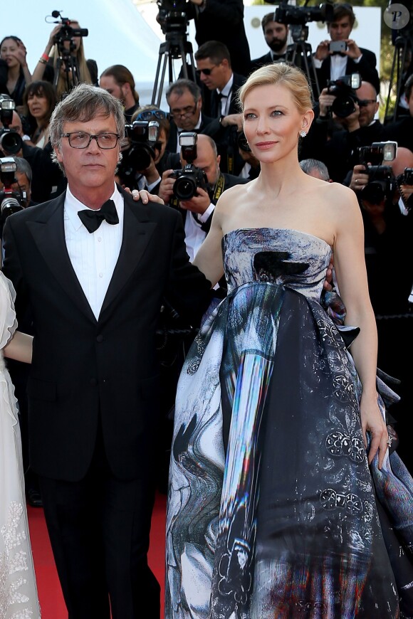 Cate Blanchett, Todd Haynes - Montée des marches du film "Carol" lors du 68e Festival International du Film de Cannes, le 17 mai 2015.