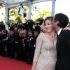 Valeria Bruni-Tedeschi, Samuel Benchetrit - Montée des marches du film "Carol" lors du 68e Festival International du Film de Cannes, le 17 mai 2015.