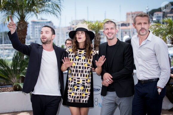 Guillaume Gouix, Virginie Ledoyen, Eric Hannezo, Lambert Wilson - Photocall du film "Enragés" lors du 68e Festival de Cannes le 18 mai 2015