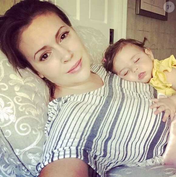 Alyssa Milano et sa fille le 30 mars 2015