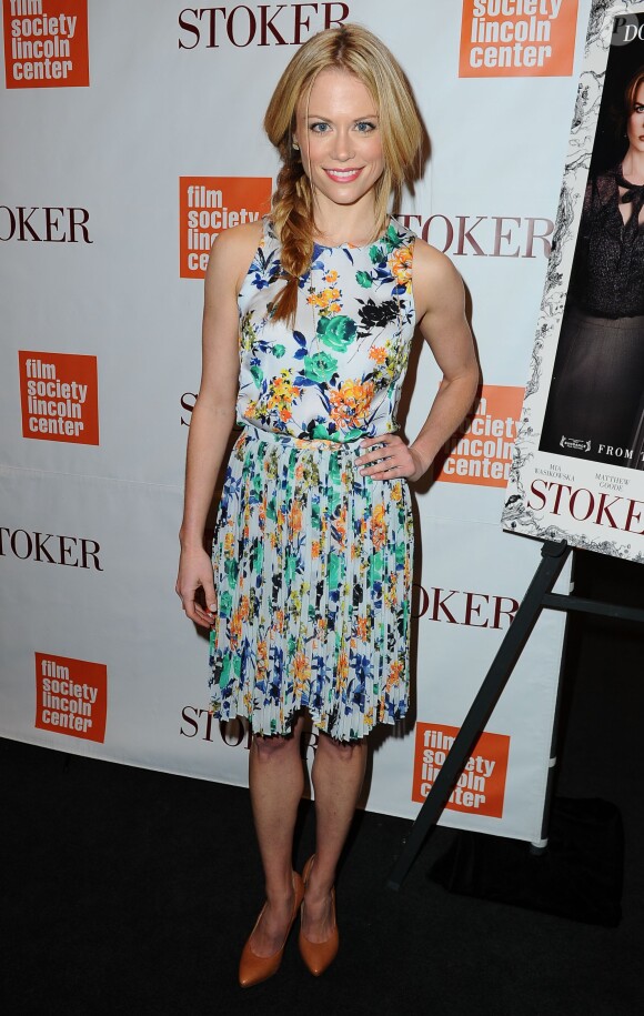 Claire Coffee à la projection de 'Stoker' au The Film Society du Lincoln Center, Walter Reade Theatre de New York le 27 février 2013