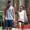 Lea Michele et son compagnon Matthew Paetz sont allés faire une randonnée dans le parc de Treepeople à Studio City, le 3 avril 2015. Lea Michele est très occupée avec le tournage de "Scream Queens" à La Nouvelle-Orléans.