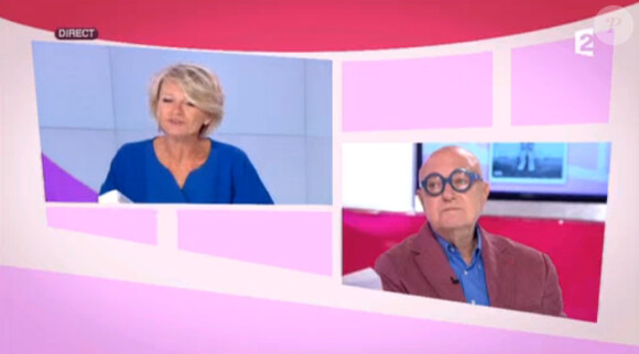 Jean-Luc Delarue insulté par Jean-Pierre Coffe : Sophie Davant mal à l'aise dans C'est au programme, sur France 2, le 19 mai 2015