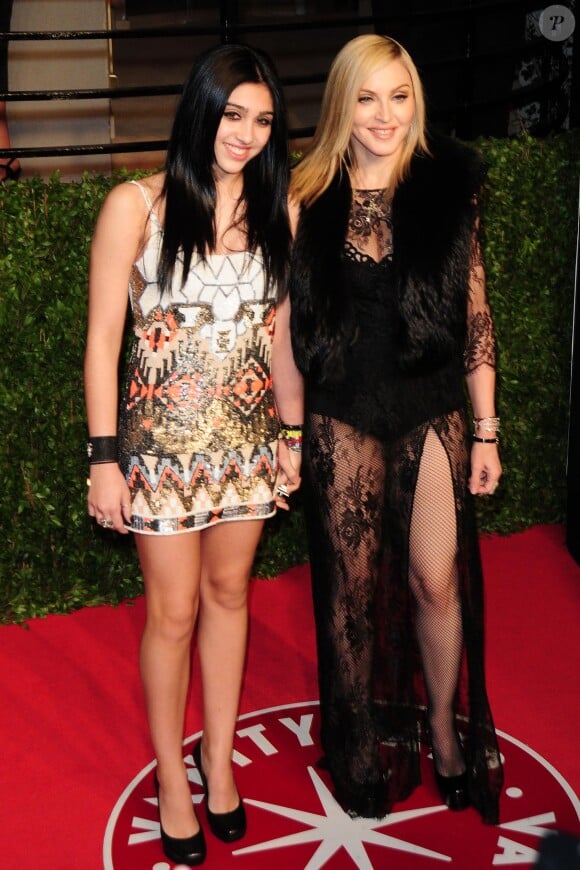 Madonna et Lourdes Leon à la soirée Vanity Fair pour les Oscars à Los Angeles, le 27 février 2011.