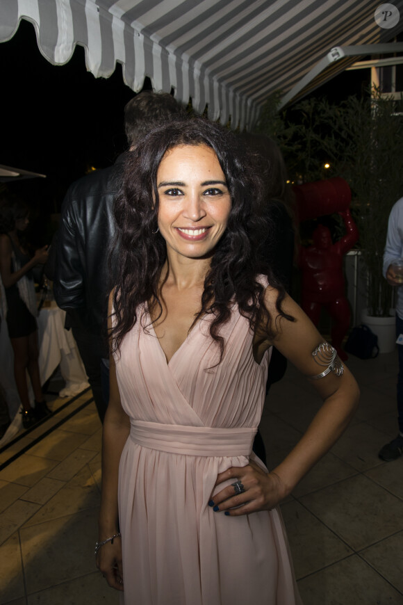 Exclusif - Aïda Touihri pose lors d'une soirée à la suite Sandra and Co au 63 la Croisette à Cannes, le 19 mai 2015.