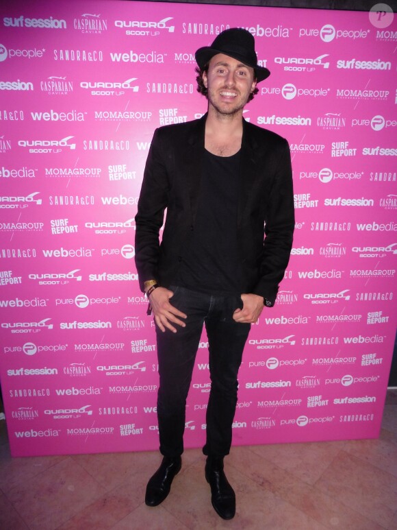 Exclusif - Aksel Ustun pose lors d'une soirée à la suite Sandra and Co au 63 la Croisette à Cannes, le 19 mai 2015.