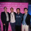 Exclusif - Julien Selleron et l'équipe du film "Mountains May Depart" Yu Lik Vay, Zhang Yang et Wang Hu Jng posent lors d'une soirée à la suite Sandra and Co au 63 la Croisette à Cannes, le 19 mai 2015.