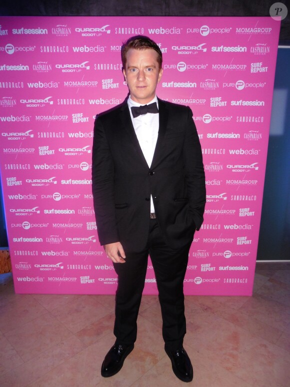 Exclusif - Justin Daly pose lors d'une soirée à la suite Sandra and Co au 63 la Croisette à Cannes, le 19 mai 2015.
