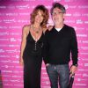 Exclusif - Le peintre Olll et une amie posent lors d'une soirée à la suite Sandra and Co au 63 la Croisette à Cannes, le 19 mai 2015.
