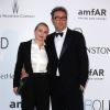 Paolo Sorrentino et sa femme Daniela - Photocall de la soirée de gala "22nd edition of AmfAR's Cinema Against AIDS" à l'hôtel de l'Eden Roc au Cap d'Antibes le 21 mai 2015, en parallèle du 68e Festival du film de Cannes