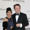 John C. Reilly et sa femme Alison Dickey - Photocall de la soirée de gala "22nd edition of AmfAR's Cinema Against AIDS" à l'hôtel de l'Eden Roc au Cap d'Antibes le 21 mai 2015, en parallèle du 68e Festival du film de Cannes