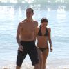 Cathriona White et Jim Carrey à la plage à Malibu le 15 septembre 2012
