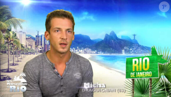 Micha, dans Les Marseillais à Rio, en avril 2014 diffusé sur W9.