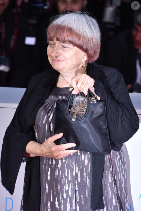 Agnès Varda (Palme d'honneur pour l'ensemble de son oeuvre mise dans son sac) - Photocall de la remise des palmes du 68e Festival du film de Cannes le 24 mai 2014
