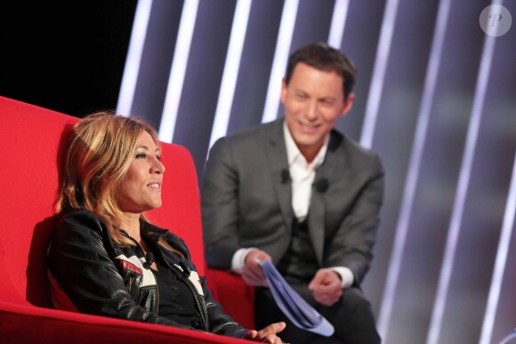 Exclusif - Enregistrement de l'émission "Le Divan" présentée par Marc-Olivier Fogiel, avec Mathilde Seigner en invitée, le 4 mai 2015.