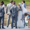 Exclusif - Rachel McAdams, demoiselle d'honneur, au mariage de sa soeur Kayleen à Muskoka au Canada, le 24 mai 2015