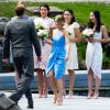 Exclusif - Rachel McAdams, demoiselle d'honneur, au mariage de sa soeur Kayleen à Muskoka au Canada, le 24 mai 2015