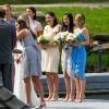 Exclusif - Rachel McAdams, demoiselle d'honneur, au mariage de sa soeur Kayleen à Muskoka au Canada, le 24 mai 2015