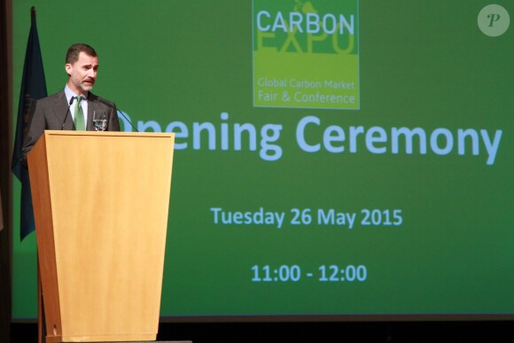 Le roi Felipe VI d'Espagne inaugurait le 26 mai 2015 à Barcelone l'exposition Carbon Expo 2015.