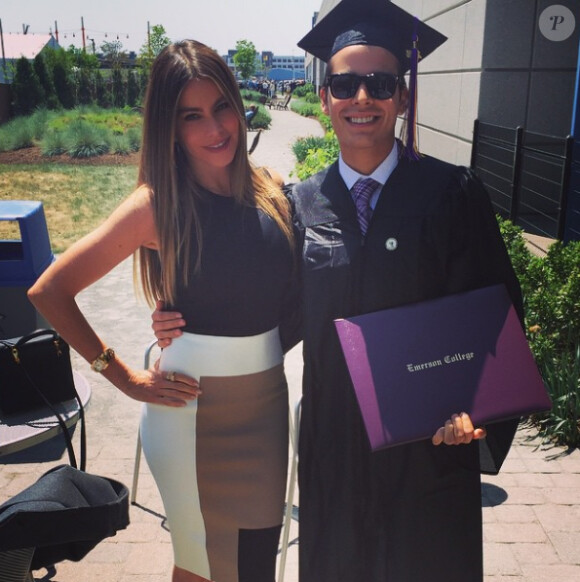Sofia Vergara a ajouté une photo avec son fils Manolo Gonzalez sur son compte Instagram, le 18 mai 2015