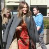 Sofia Vergara quitte les studios de l'émission TV "The Elle DeGeneres Show" à New York. Le 4 mai 2015  I'm like ugh. Just too much! But he convinced me. He flew to New Orleans and forced me on a date. I'm like he's a great guy, super fun, super normal and we have like ? we click. Like it's super easy to hang out with him."04/05/2015 - New York