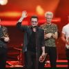 Adam Clayton, Bono, The Edge et Larry Mullen de U2 - Cérémonie des Bambi Awards 2014 à Berlin le 13 novembre 2014.