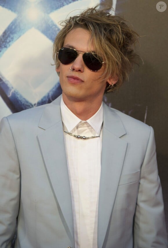 Jamie Campbell Bower - Premiere du film "The Mortal Instruments: City of Bones" a Madrid, le 22 aout 2013.