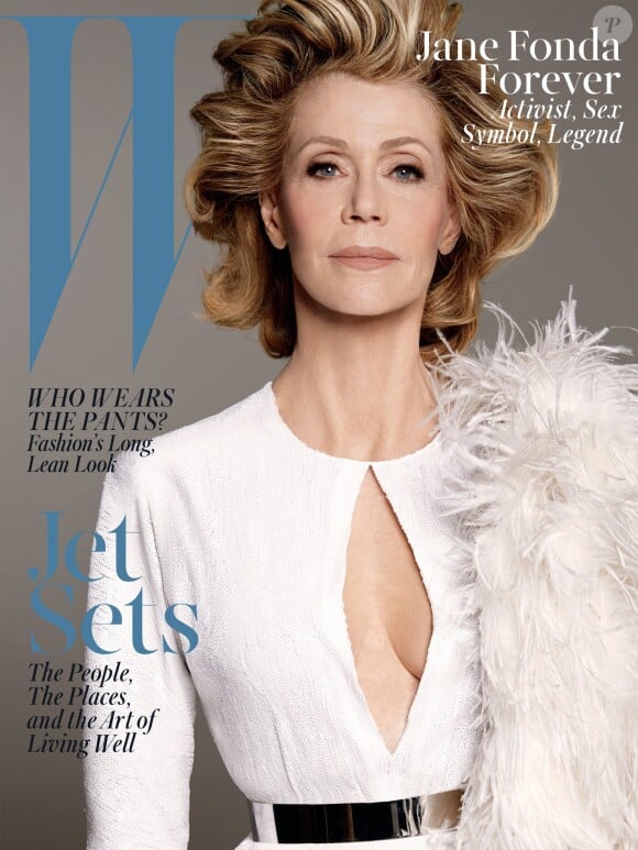 Jane Fonda en couverture du magazine W, juin-juillet 2015.