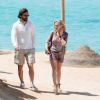 Exclusif - Andrea Pirlo et Valentina Baldini en vacances à Ibiza le 6 mai 2015.