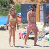 Exclusif - Andrea Pirlo et Valentina Baldini en vacances à Ibiza le 6 mai 2015.