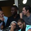 Jamel Debbouze, Thomas Ngijol, Malik Bentalha au Stade de France le 30 mai 2015 pour la finale de la Coupe de France PSG-Auxerre (1-0).