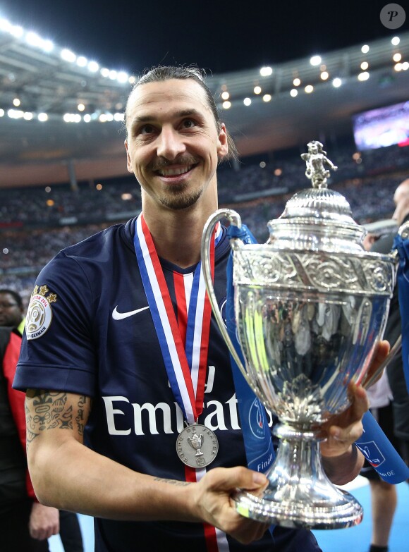 Zlatan Ibrahimovic au Stade de France le 30 mai 2015 pour la finale de la Coupe de France PSG-Auxerre (1-0).