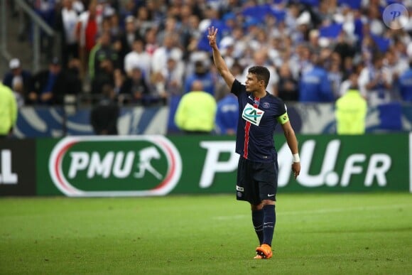 Thiago Silva au Stade de France le 30 mai 2015 pour la finale de la Coupe de France PSG-Auxerre (1-0).