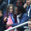 Christian Karembeu et sa fille Ines au Stade de France le 30 mai 2015 pour la finale de la Coupe de France PSG-Auxerre (1-0).