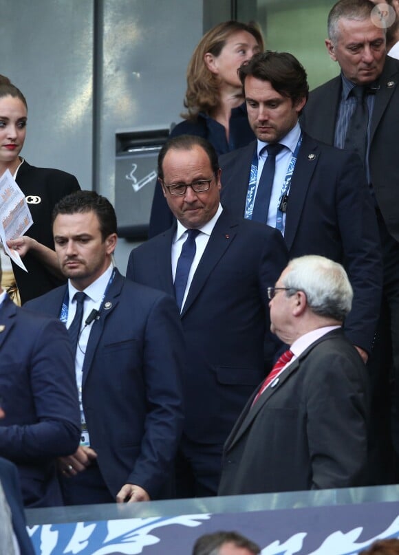François Hollande - Finale de la Coupe de France entre le Psg et l'A.J Auxerre au Stade de France à Saint-Denis le 30 mai 2015.