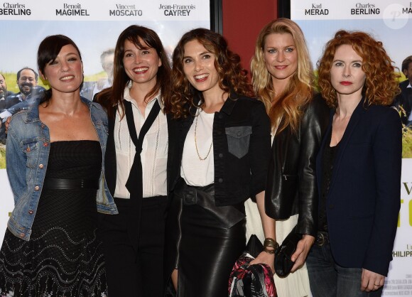 Emma Colberti, Anne Charrier, Elsa Mollien, Cécile Belin, Mathilde Lebrequier - Avant-première du film "On voulait tout casser" au cinéma Publicis à Paris, le 31 mai 2015.