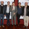Kad Merad, Jean-François Cayrey, Benoît Magimel, Charles Berling et Vincent Moscato - Avant-première du film "On voulait tout casser" au cinéma Publicis à Paris, le 31 mai 2015.