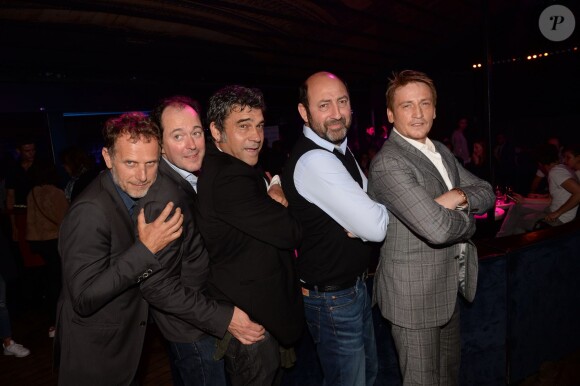 Charles Berling, Jean-François Cayrey, Philippe Guillard, Kad Merad, Benoît Magimel - Soirée du film "On va tout casser" à l'Arc à Paris, le 31 mai 2015.