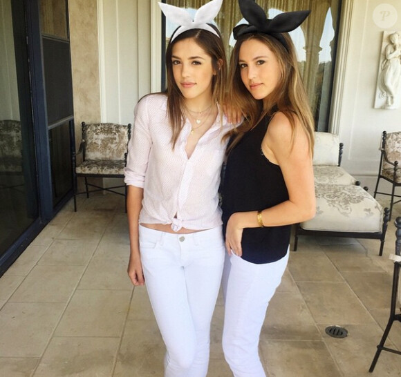 Sistine Stallone et sa soeur Sophia (photo postée le 6 avril 2015)