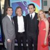 Paul Dano, Bill Pohlad, John Cusack et Elizabeth Banks lors de la première de Love & Mercy à Beverly Hills, Los Angeles, le 2 juin 2015.