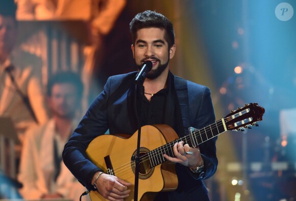 Exclusif - Kendji Girac à l'enregistrement de l'émission Les Années Bonheur à La Plaine Saint-Denis le 24 mars 2015. Emission diffusée le 2 mai 2015.