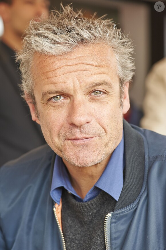 David Brécourt, lors du premier jour du 23e Trophée des personnalités Roland Garros, à Paris, le mardi 2 juin 2015.