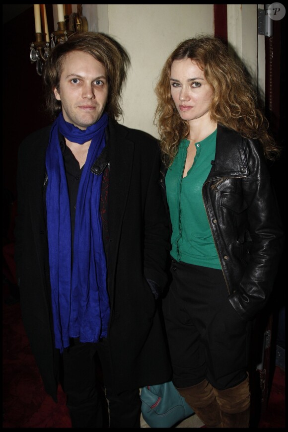 Florian Zeller et Marine Delterme - Générale de la pièce Lucide au théâtre Marigny à Paris, le 26 janvier 2012. 