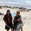 La sublime Heidi Klum et Vito Schnabel en vacances à la plage à Saint-Barthélémy le 31 mai 2015.