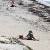 Heidi Klum et Vito Schnabel en vacances à la plage à Saint-Barthélémy le 31 mai 2015